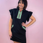 Sporty Chic Flutter Sleeve Dress - Jessi Jayne Boutique