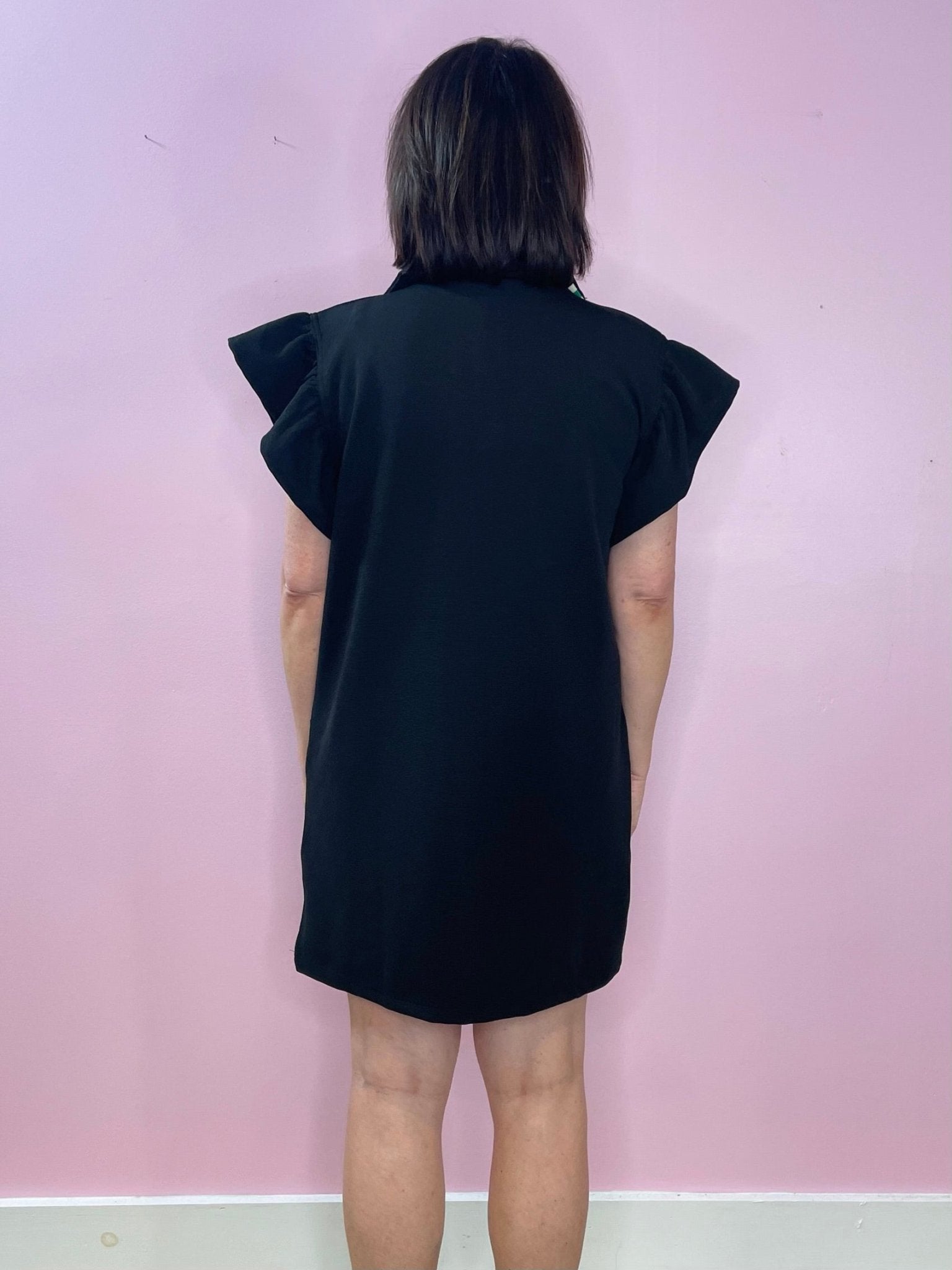 Sporty Chic Flutter Sleeve Dress - Jessi Jayne Boutique