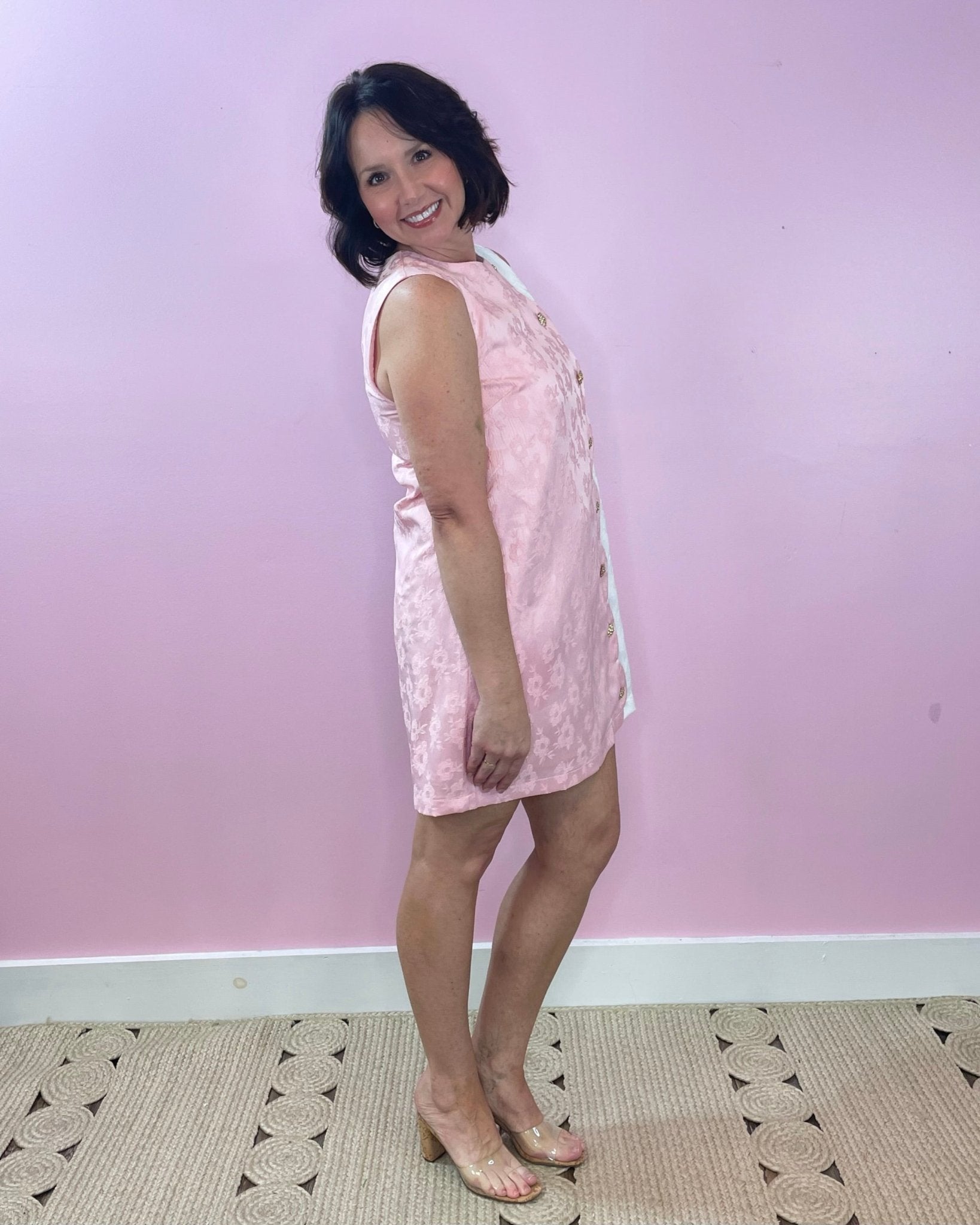 Blush and Bloom Scalloped Shift Dress - Jessi Jayne Boutique
