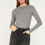 High Rise Raw Hem Mini Skirt