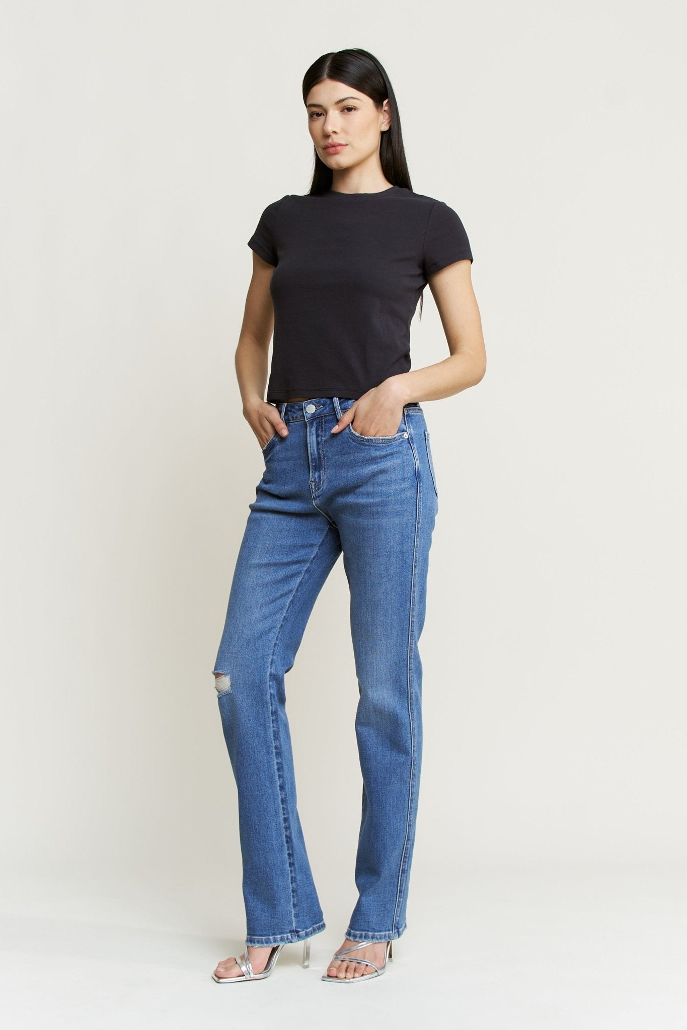 Super High Straight Jeans - Jessi Jayne Boutique