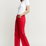 High Rise Straight Leg with Loose Fit