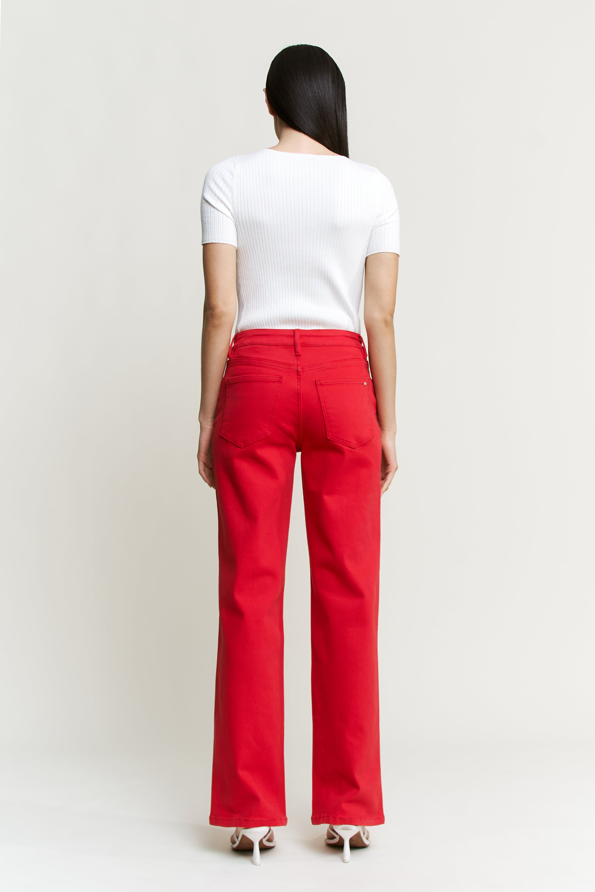 High Rise Straight Leg with Loose Fit