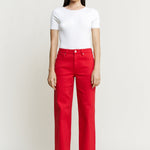 High Rise Straight Leg with Loose Fit