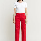 High Rise Straight Leg with Loose Fit
