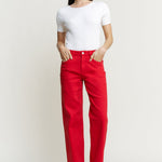 High Rise Straight Leg with Loose Fit