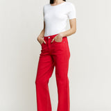 High Rise Straight Leg with Loose Fit