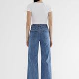 High Rise Wide Leg with Hem Detail