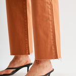 High-rise Wide Leg Ankle Front Yoke