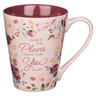 The Plans I Have for You Plum Floral Ceramic Coffee Mug – Jeremiah 29:11 - Jessi Jayne Boutique
