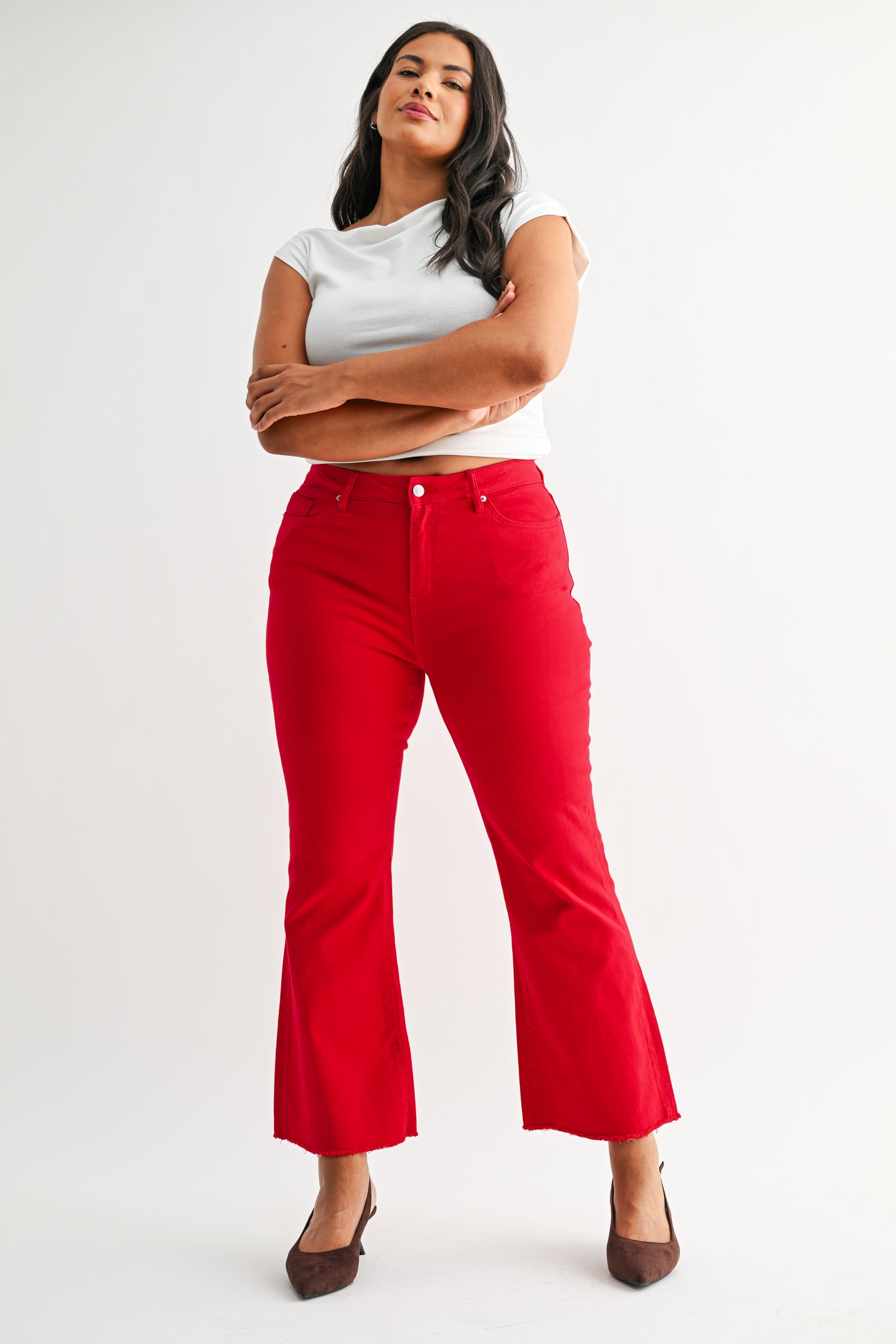 High Rise Ankle Flare