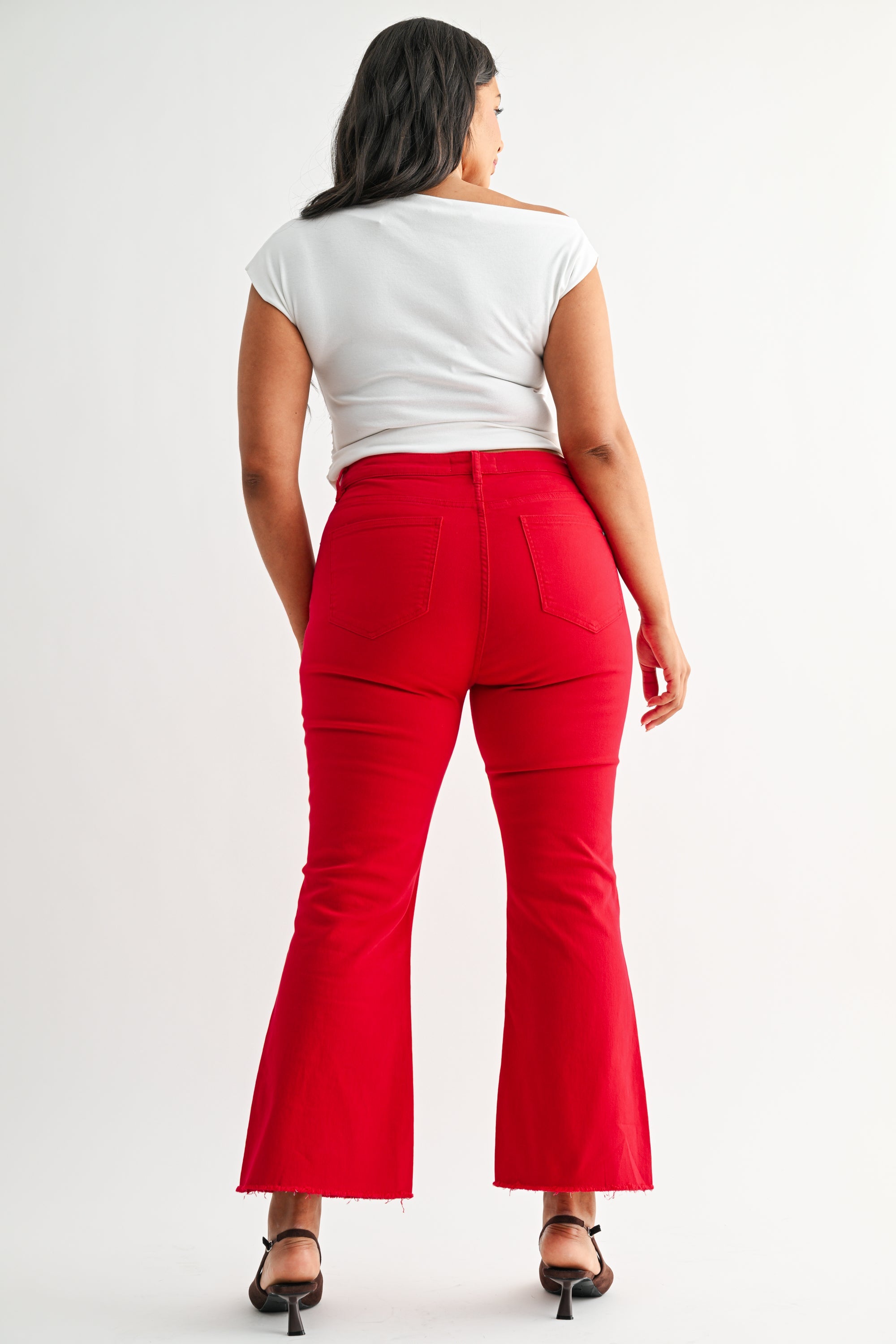 High Rise Ankle Flare