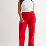 High Rise Straight Leg Loose Fit (Plus Size)
