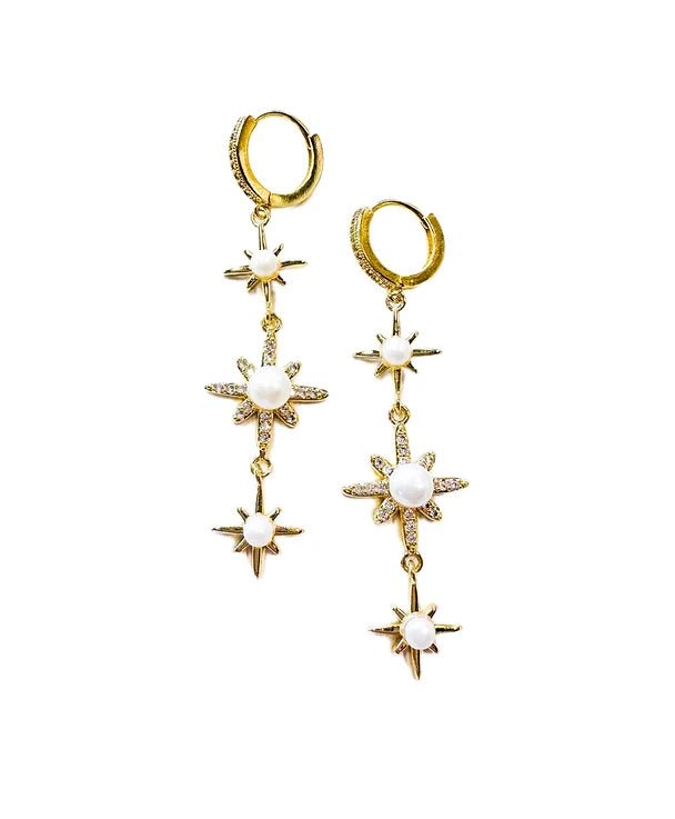 Lauren Kenzie Pearl Star Earrings - Jessi Jayne Boutique