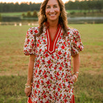 Autumn Bloom Floral Mini Dress - Jessi Jayne Boutique