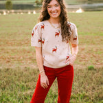 Reindeer Games Sweater Top - Jessi Jayne Boutique