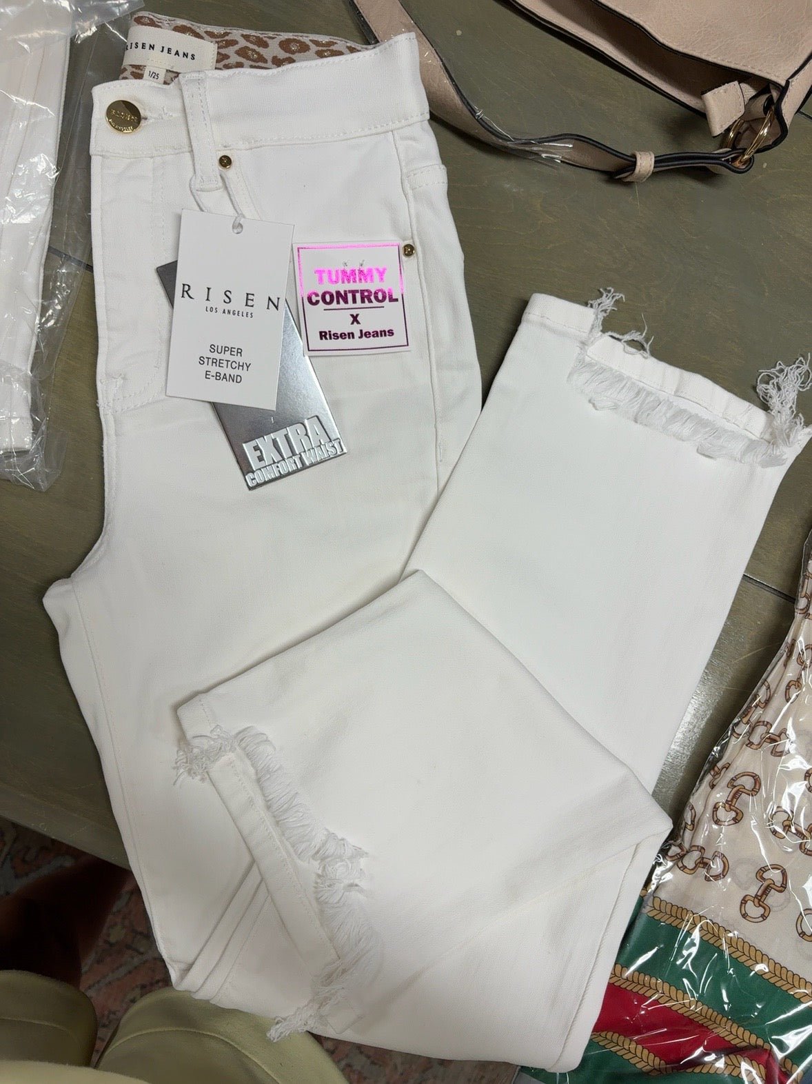 Risen Coastal Classic White Cropped Jeans - Jessi Jayne Boutique
