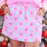 PREORDER- Whimsy Peppermint Skort