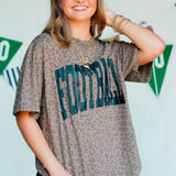 Football Brown Leopard Tee - Jessi Jayne Boutique