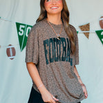 Football Brown Leopard Tee - Jessi Jayne Boutique
