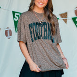 Football Brown Leopard Tee - Jessi Jayne Boutique