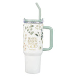 Be Still Teal Meadow 40 Oz Tumbler - Psalm 46:10 - Jessi Jayne Boutique