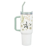 Be Still Teal Meadow 40 Oz Tumbler - Psalm 46:10 - Jessi Jayne Boutique