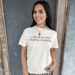Walking by Faith Graphic Tee - Jessi Jayne Boutique