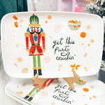 15"L Stoneware Platter "Get This Party Crackin" - Jessi Jayne Boutique