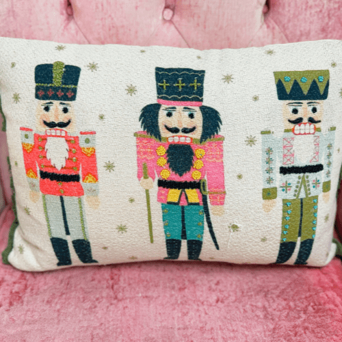 The Nutcracker Trio Pillow with Fringe - Jessi Jayne Boutique