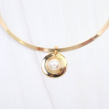 Nyack Pearl Choker Necklace Gold