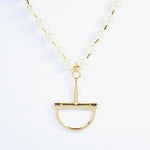 Carney Pearl Horsebit Necklace - Jessi Jayne Boutique