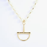 Carney Pearl Horsebit Necklace - Jessi Jayne Boutique
