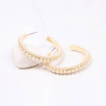 Woodard Pearl Hoop Earring - Jessi Jayne Boutique