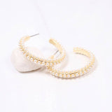 Woodard Pearl Hoop Earring - Jessi Jayne Boutique