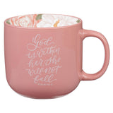 Mug Pink God is Within Her Ps. 46:5 - Jessi Jayne Boutique