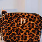 Capri Large Leopard Patent Pouch - Jessi Jayne Boutique