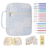 Miriam Blue Patchwork Bible Cover ETA 2/5 - Jessi Jayne Boutique