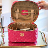 Hampton Hot Pink Patent Train Case