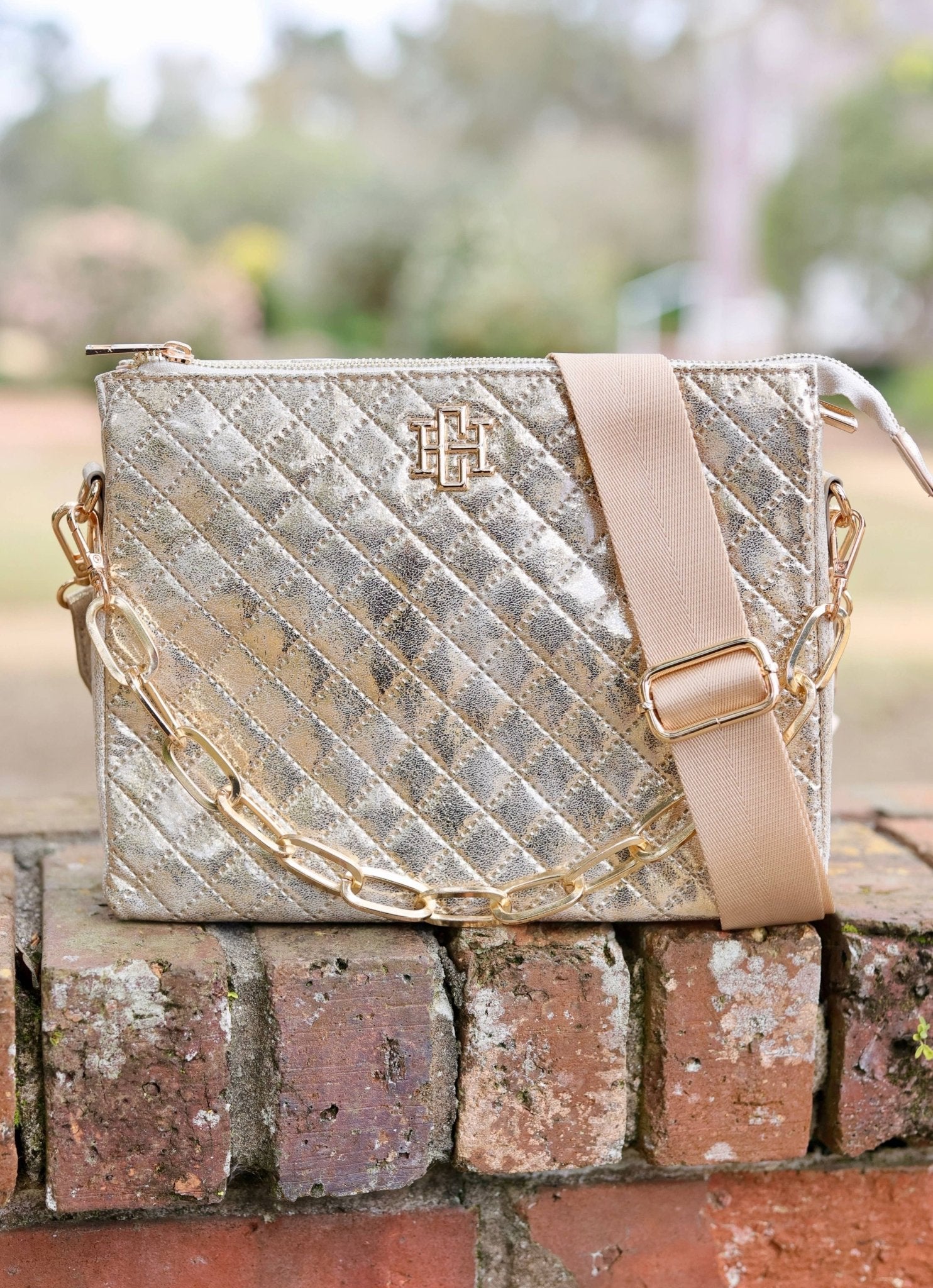 Ariana Champagne Pop Crossbody Bag - Jessi Jayne Boutique