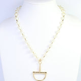 Carney Pearl Horsebit Necklace - Jessi Jayne Boutique
