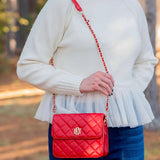 Evelyn Red Crossbody Purse - Jessi Jayne Boutique