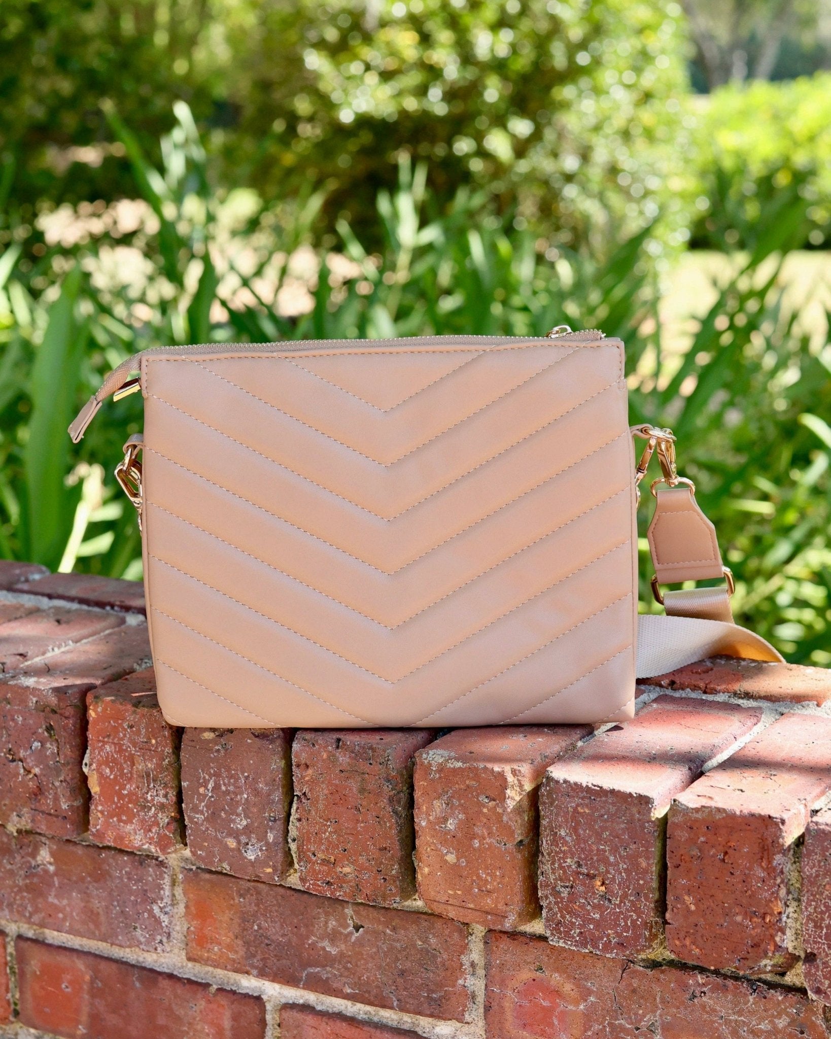 Ariana Latte Crossbody Purse - Jessi Jayne Boutique
