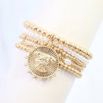 Carmen Coin Beaded Bracelet Set Dog Worn - Jessi Jayne Boutique