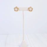 Dunkirk Embellished Pearl Stud Earring Gold