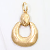 Galena Horseshoe Charm Worn Gold