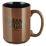 Mug Brown/Black Man of God 1 Tim. 6:11 - Jessi Jayne Boutique