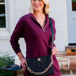 Ariana Black Nylon Crossbody Purse - Jessi Jayne Boutique