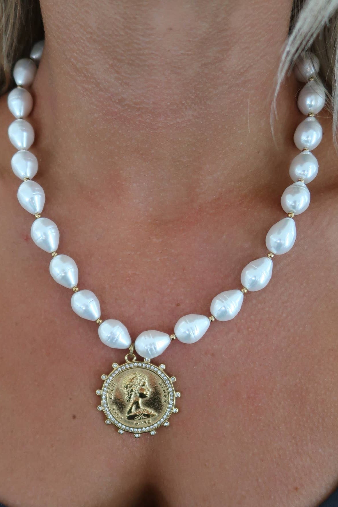 Chansuttpearls Gia Coin Necklace - Jessi Jayne Boutique