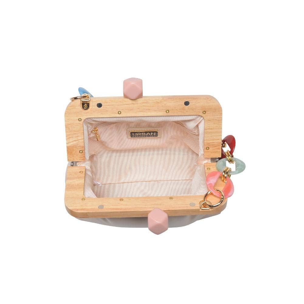 Talullah Rainbow Resin Handle Clutch Bag - Jessi Jayne Boutique